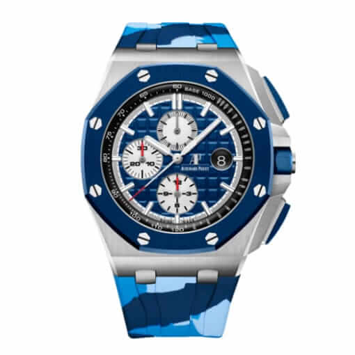 Audemars Piguet Royal Oak Offshore Chronograph 26470ST.OO.A101CR.01 Blue Camouflage Rubber Strap Super Clone