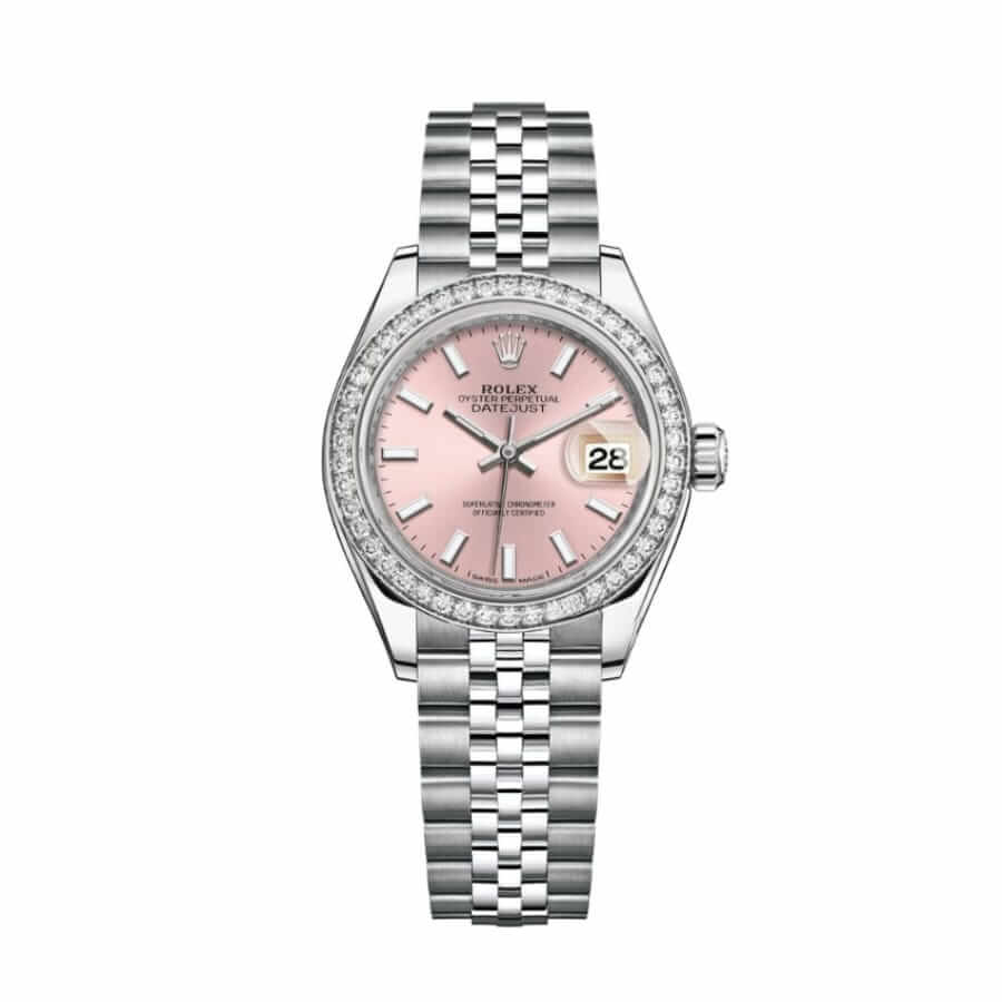 Rolex Datejust 31 279384RBR-0001 Pink Dial Diamond Bezel Super Clone