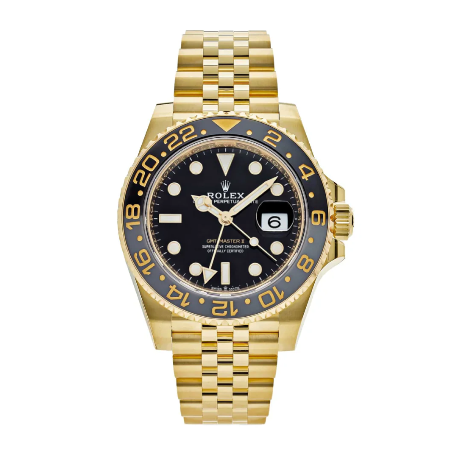 Rolex GMT-Master II 116718LN Yellow Gold Black Dial Super Clone