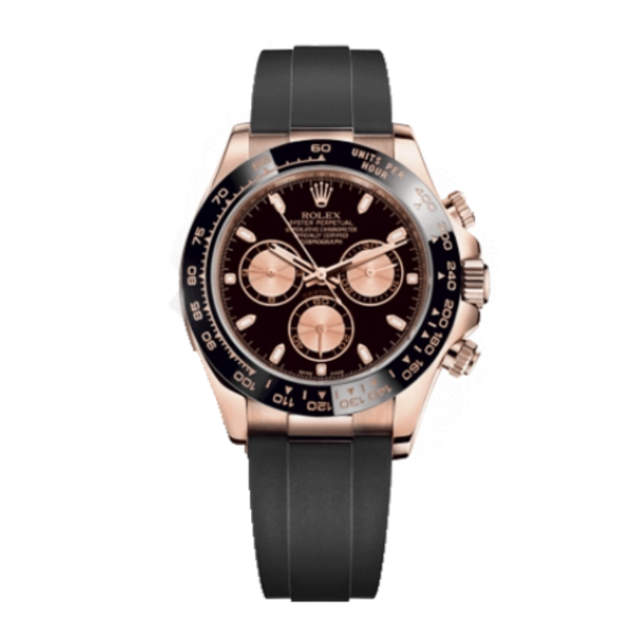 Rolex Daytona 116515LN-0012 Black Dial Rose Gold Super Clone