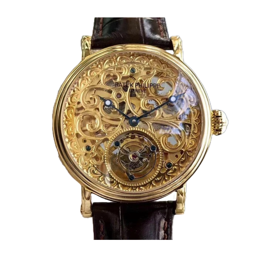 Patek Philippe Tourbillion P83000 Yellow Gold Dial Yellow Gold Super Clone