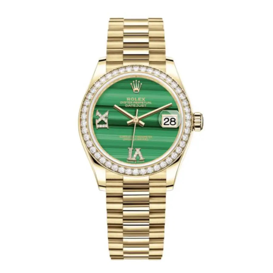 Rolex Datejust 278288RBR-83368 Green Malachite Dial Diamond Bezel Super Clone