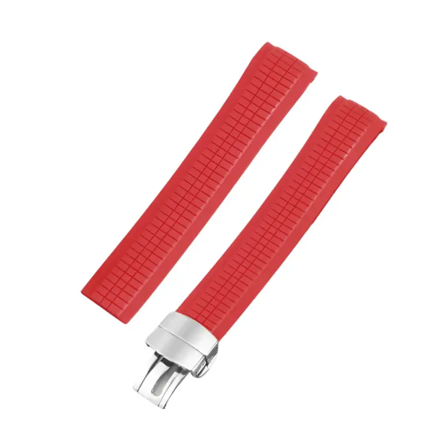 Patek Philippe Aquanaut Curved Red Rubber Strap