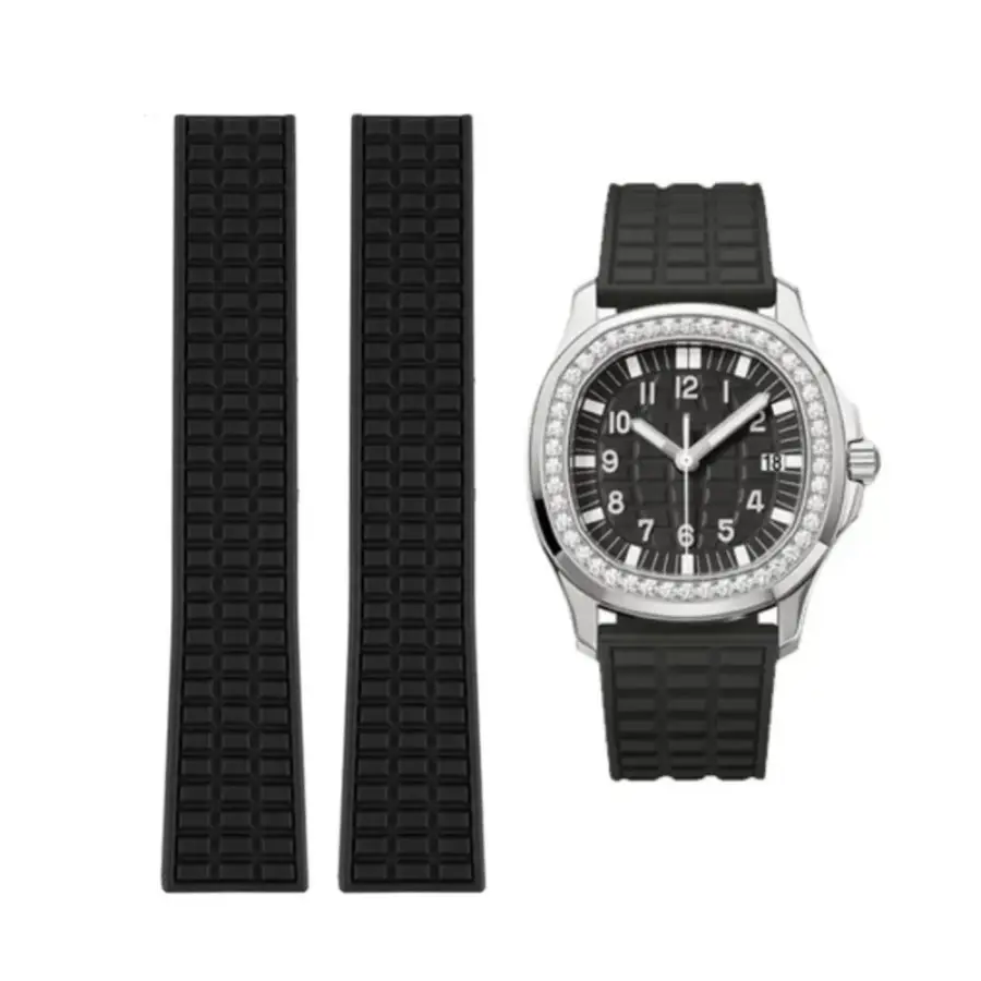 Patek Philippe Aquanaut Straight Black Rubber Strap