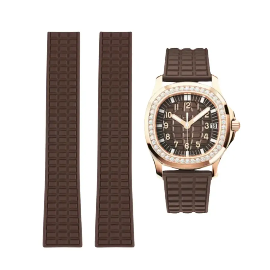 Patek Philippe Aquanaut Straight Brown Rubber Strap