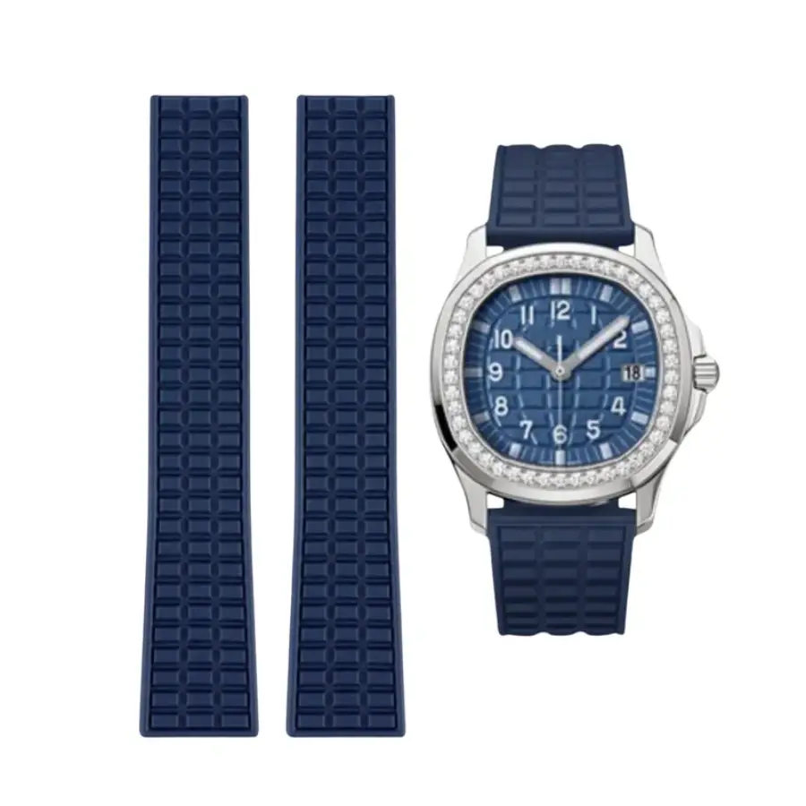 Patek Philippe Aquanaut Straight Blue Rubber Strap