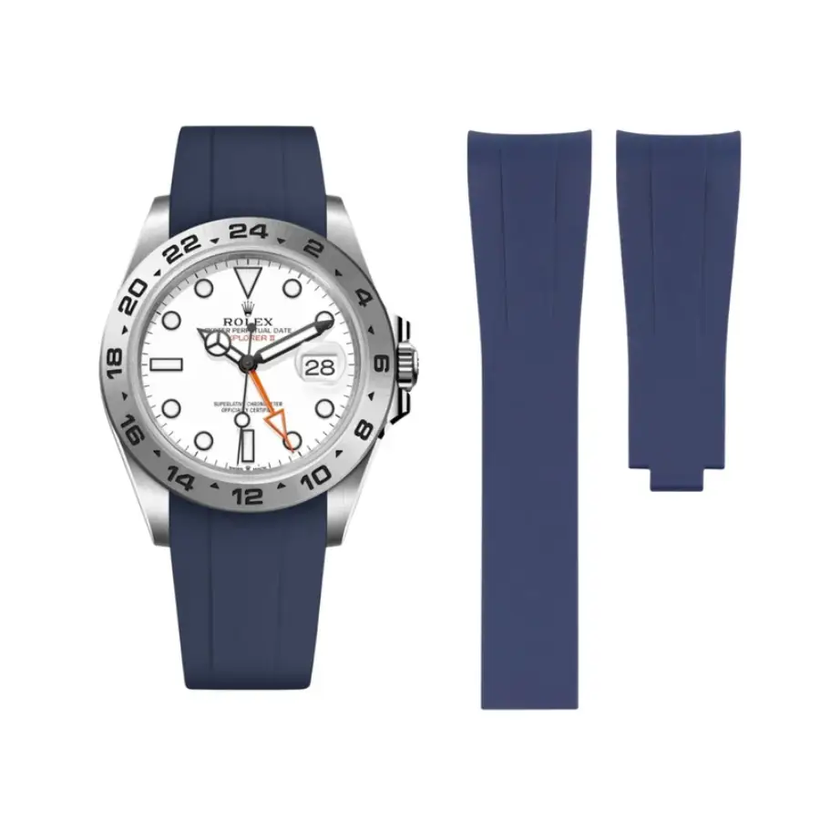 Rolex Explorer II Blue Rubber Strap
