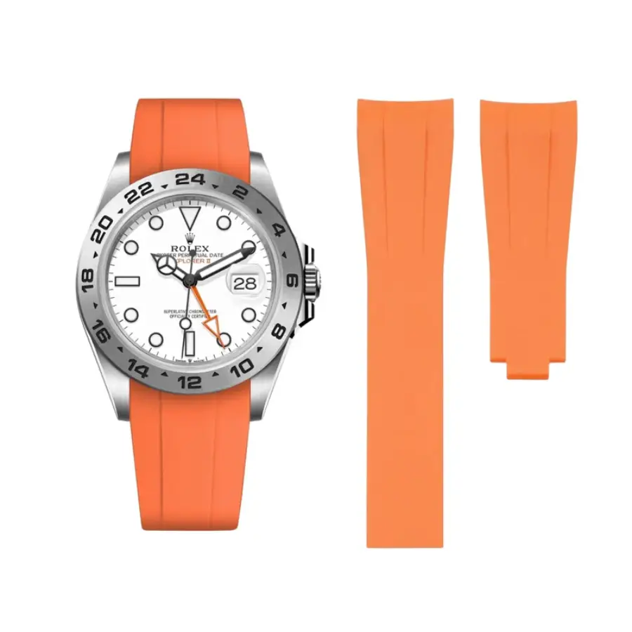 Rolex Explorer II Orange Rubber Strap