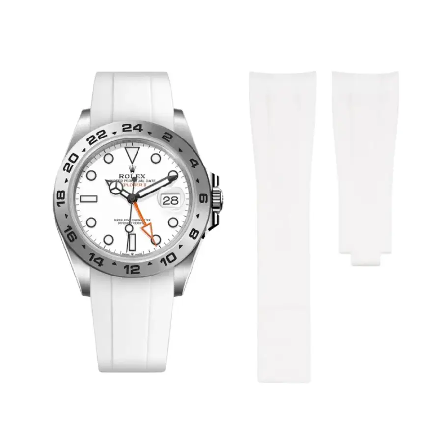 Rolex Explorer II White Rubber Strap