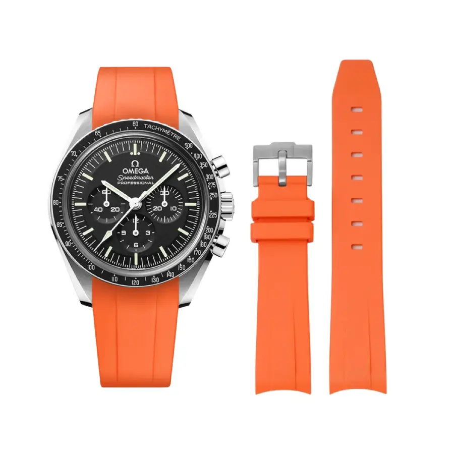 Omega Speedmaster Orange Rubber Strap