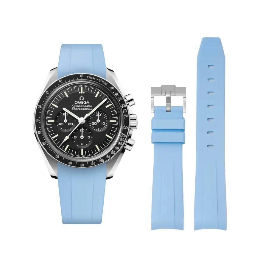 Omega Speedmaster Blue Rubber Strap
