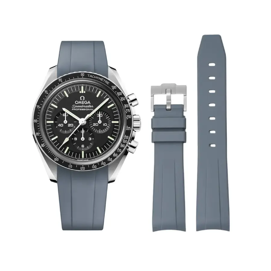 Omega Speedmaster Grey Rubber Strap