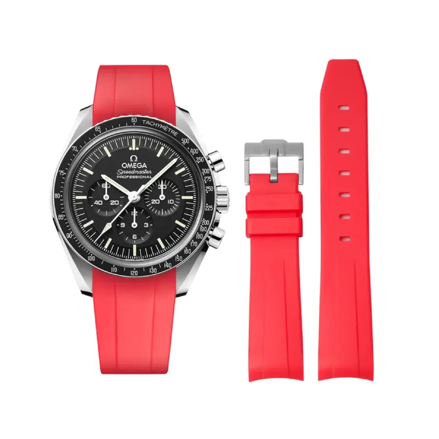 Omega Speedmaster Red Rubber Strap