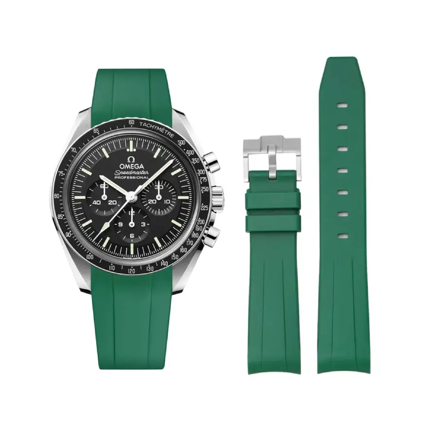 Omega Speedmaster Green Rubber Strap
