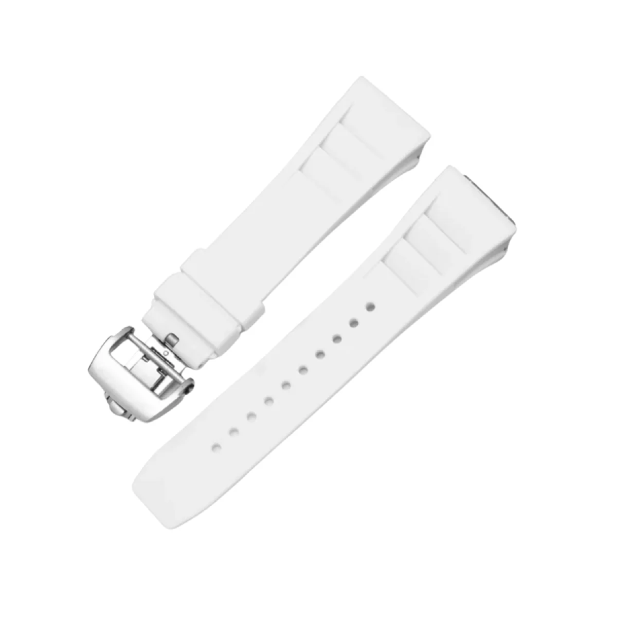 Richard Mille 011-035-050-052-057-065 White Rubber Strap