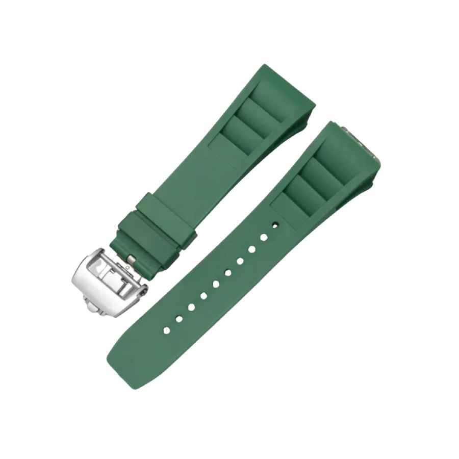 Richard Mille 011-035-050-052-057-065 Green Rubber Strap