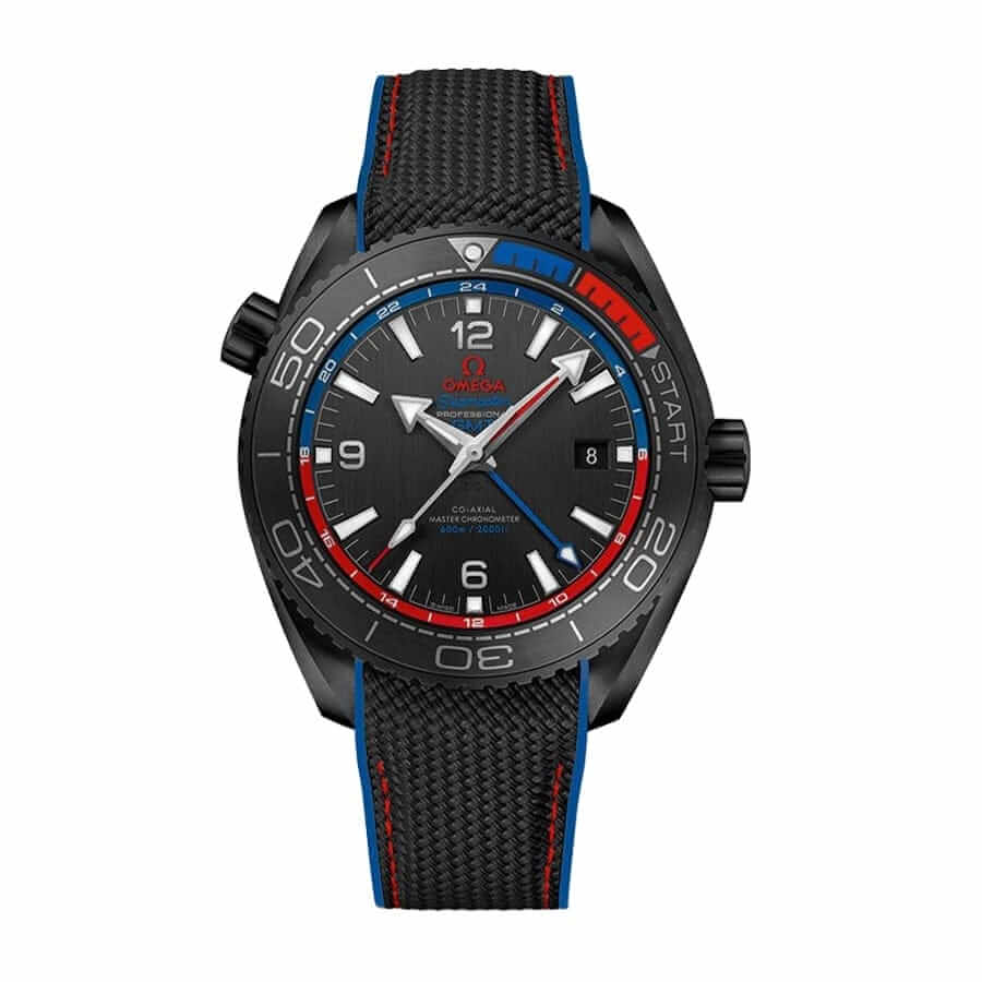 Omega Seamaster Planet Ocean 600M GMT Carbon Case Black Dial Super Clone