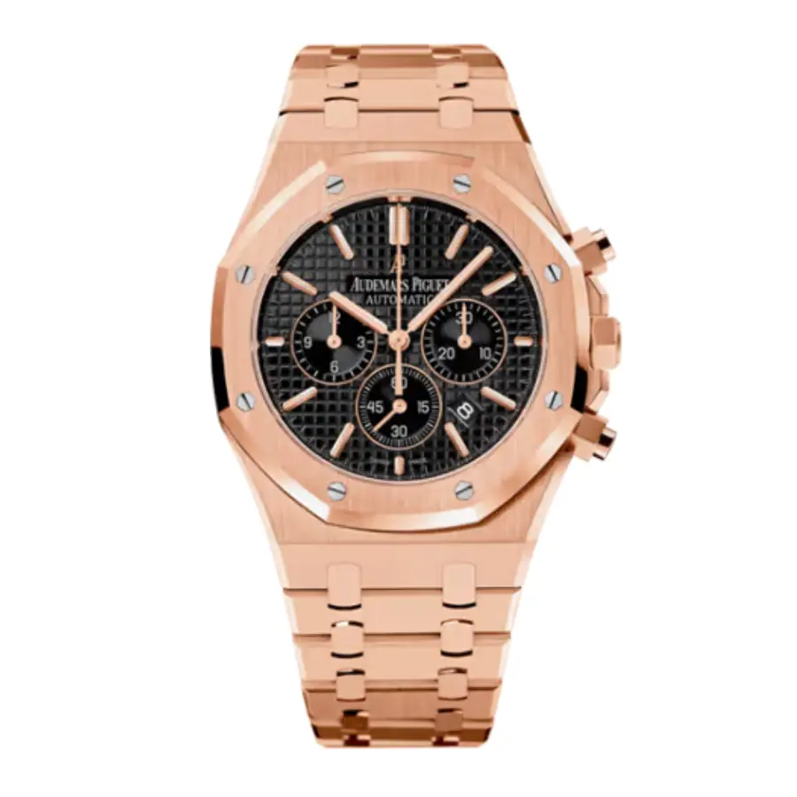 Audemars Piguet Royal Oak Chronograph 26320OR.OO.1220OR.01 Rose Gold Black Dial Super Clone