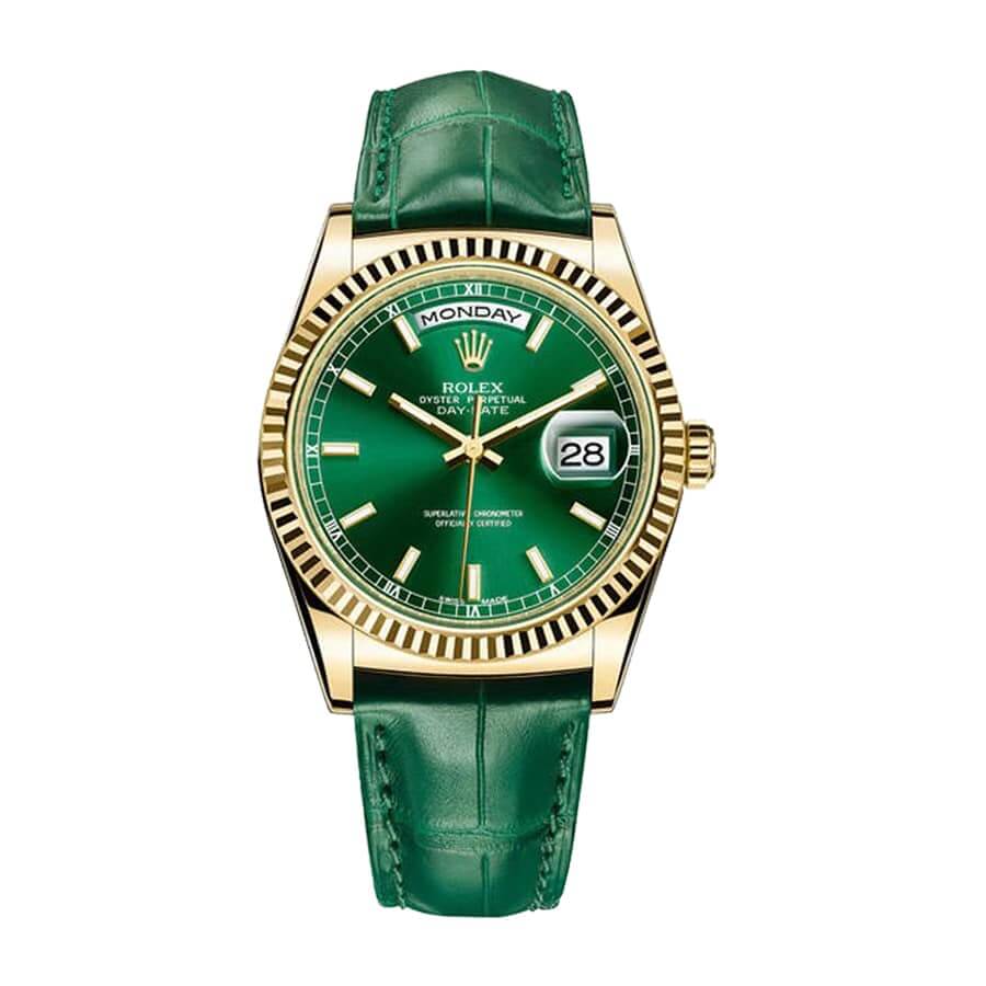 Rolex Day-Date 36 118138-0003 Green Dial Super Clone