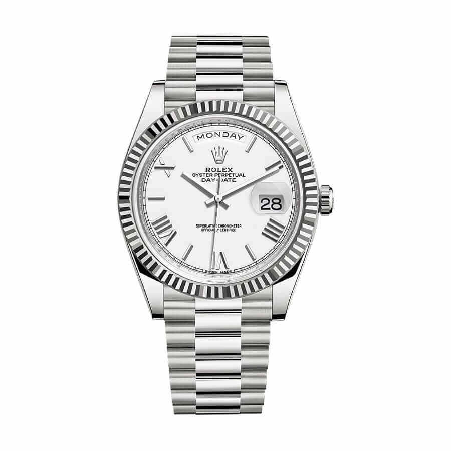 Rolex Day-Date 40 228206 White Dial Super Clone