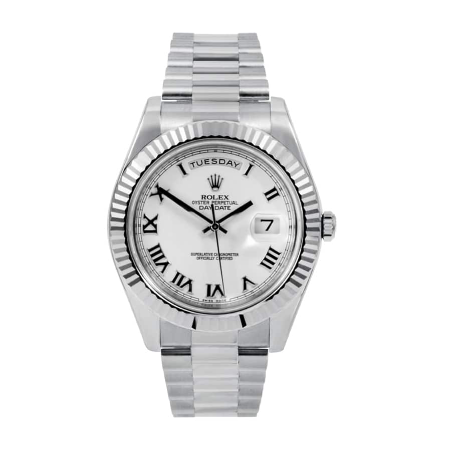 Rolex Day-Date II 218239 White Dial Super Clone