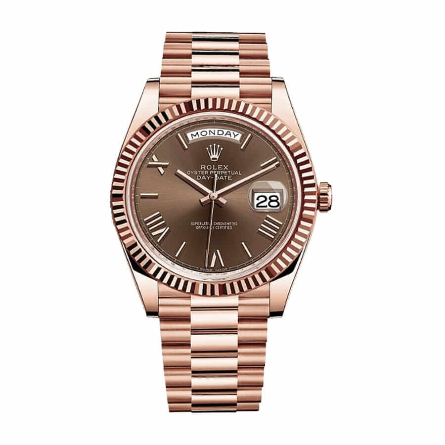 Rolex Day-Date 40 228235 Chocolate Dial Rose Gold Super Clone