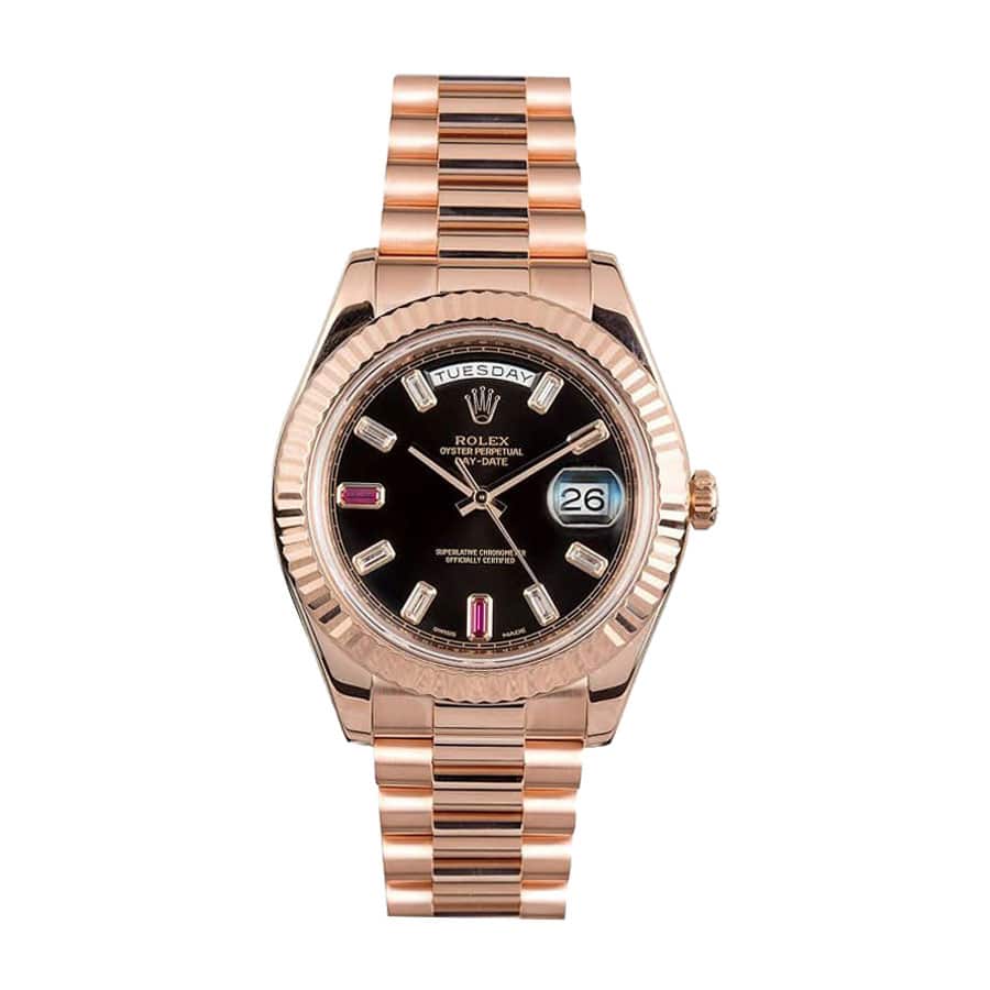 Rolex Day-Date 41 218325 Black Dial Super Clone