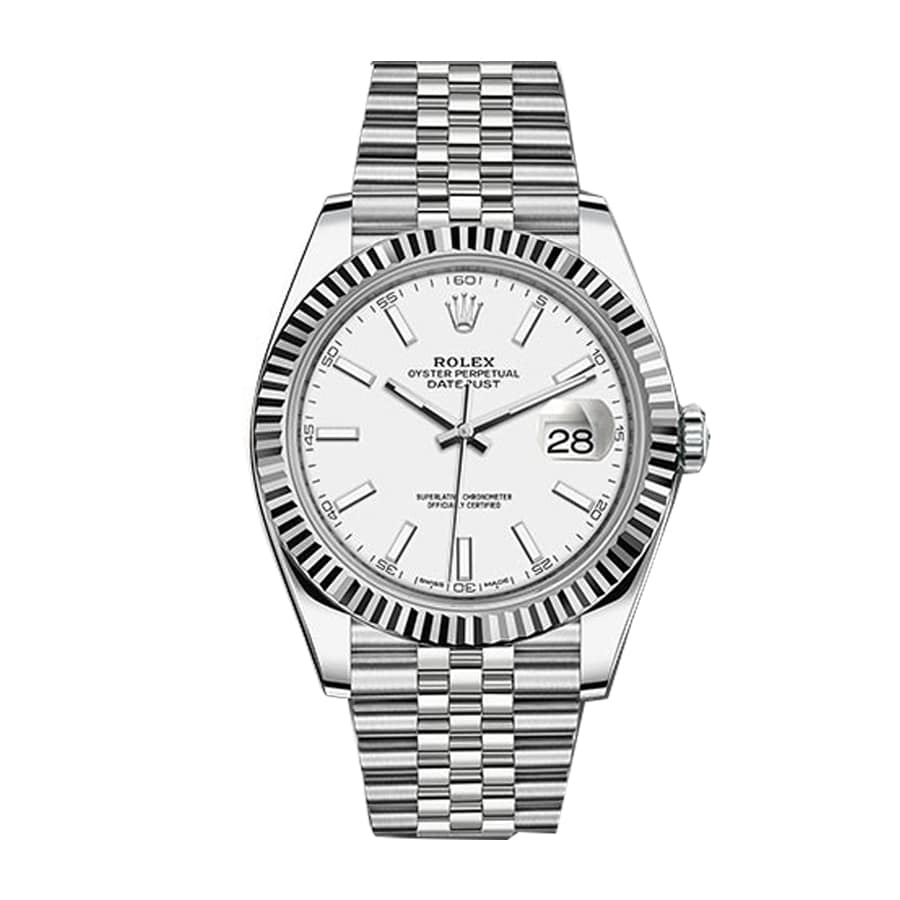 Rolex Datejust 41 126334WSJ White Dial Jubilee Bracelet Super Clone