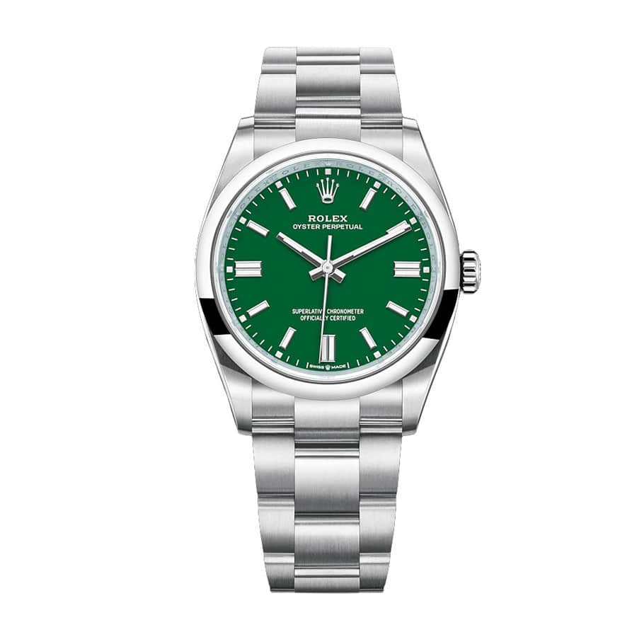 Rolex Oyster Perpetual 126000-0005 Green Dial Super Clone