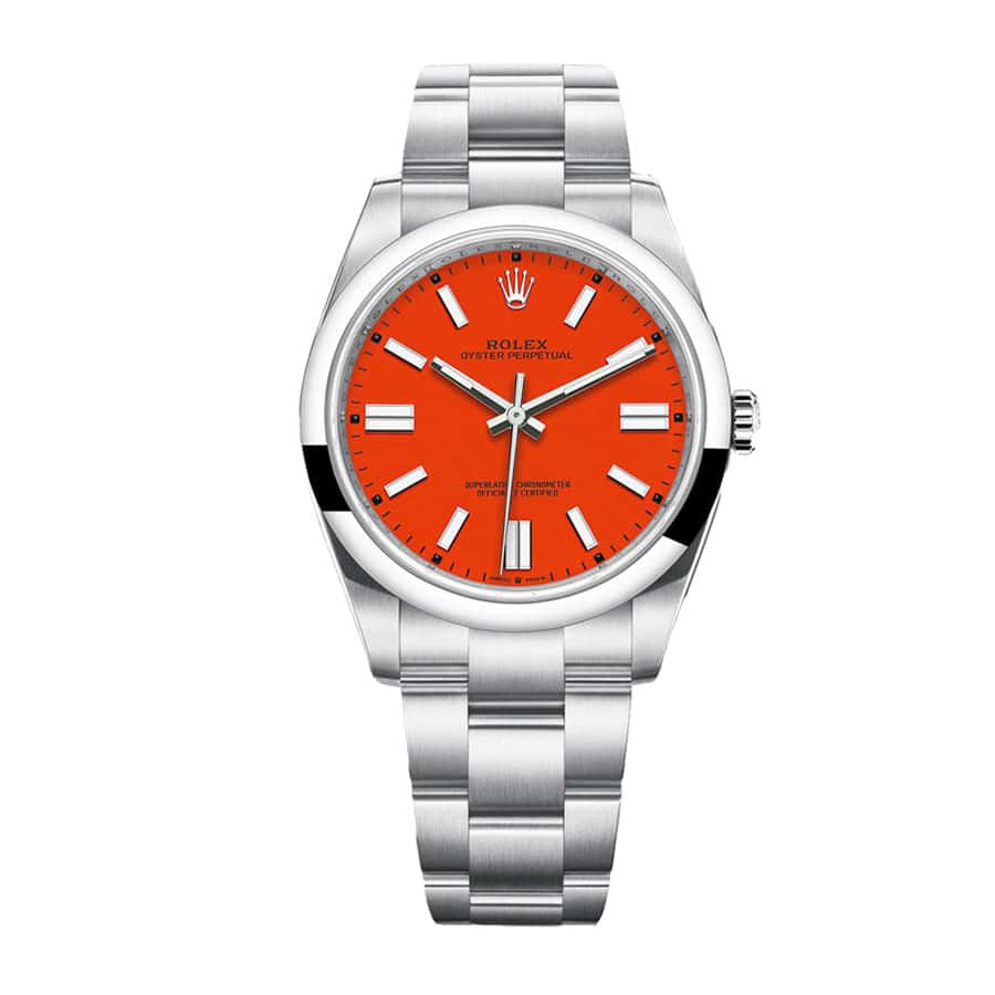 Rolex Oyster Perpetual 126000 Red Dial Super Clone