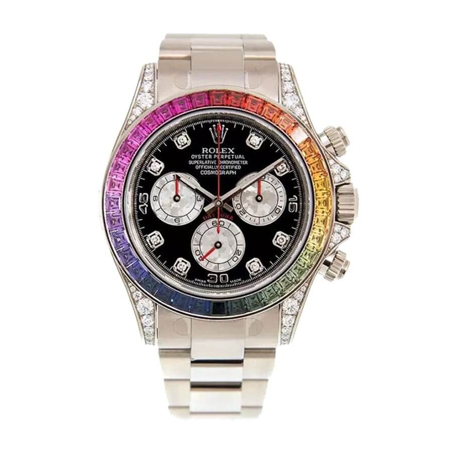 Rolex Daytona 116599RBOW Black Dial Diamond Index Super Clone
