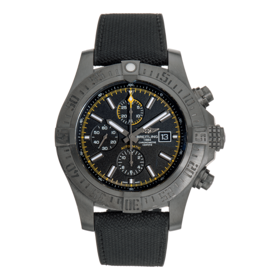 Breitling Super Avenger II M133711A/BF30 Black Dial Super Clone