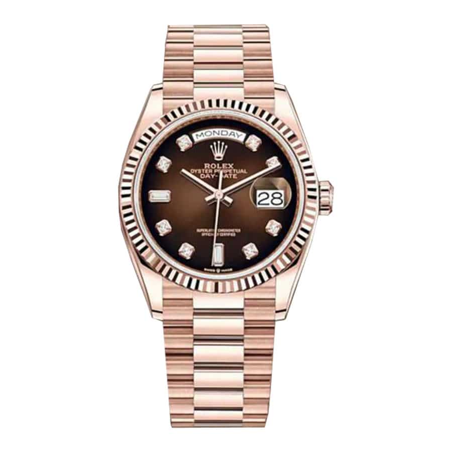 Rolex Day-Date 36 128235-0037 Brown Dial Super Clone