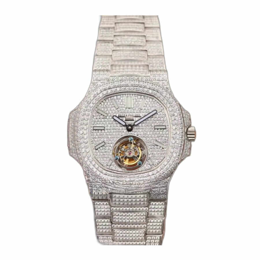 Patek Philippe Tourbillon Diamond Index Super Clone