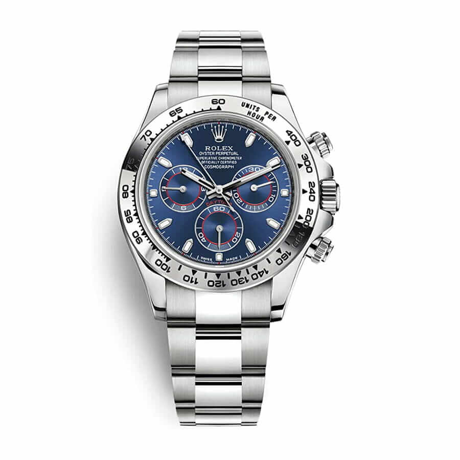 Rolex Daytona 116509 Blue Dial White Gold Super Clone