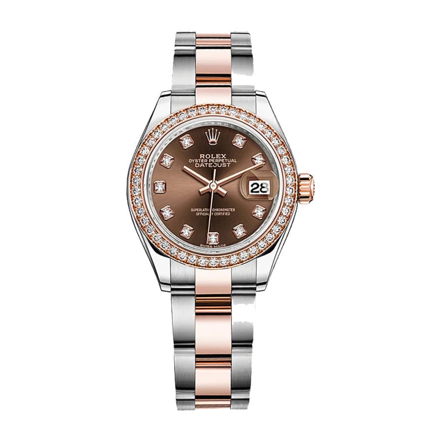 Rolex Datejust 279381RBR Diamond Dial Rose Gold Super Clone