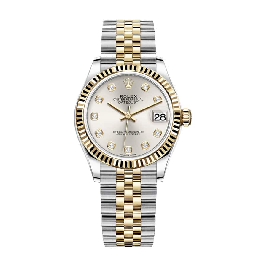 Rolex Datejust 279173 Silver Dial Diamond Dial Super Clone