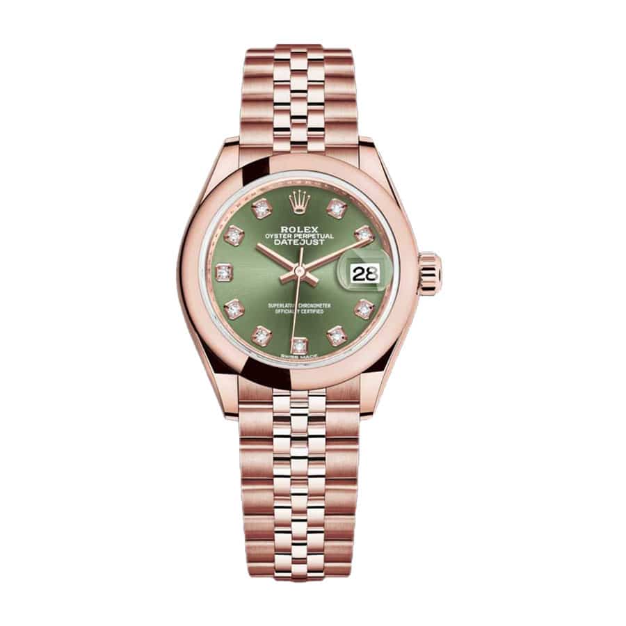Rolex Lady-Datejust 279165-0011 Green Dial Diamond Dial Super Clone