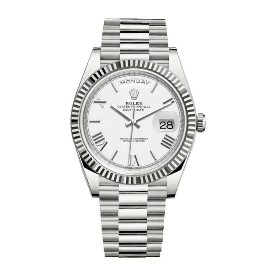 Rolex Day-Date 40 228239-0046 White Gold Dial Super Clone