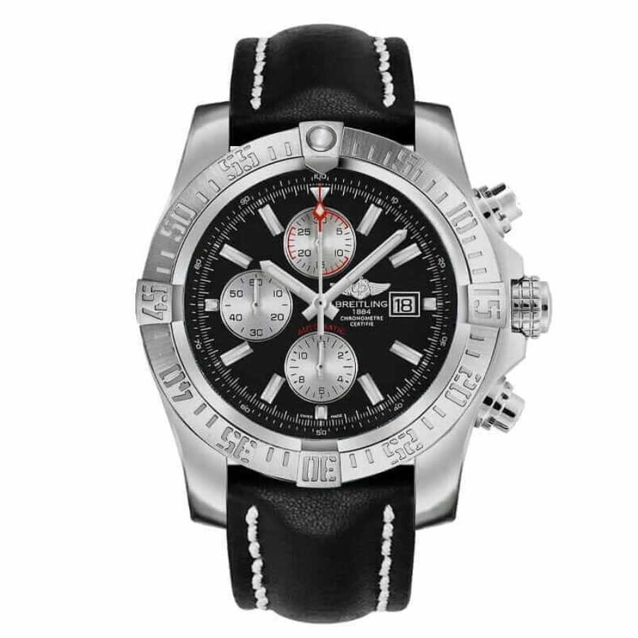 Breitling Super Avenger II A1337111/BC29-442X Black Dial Super Clone